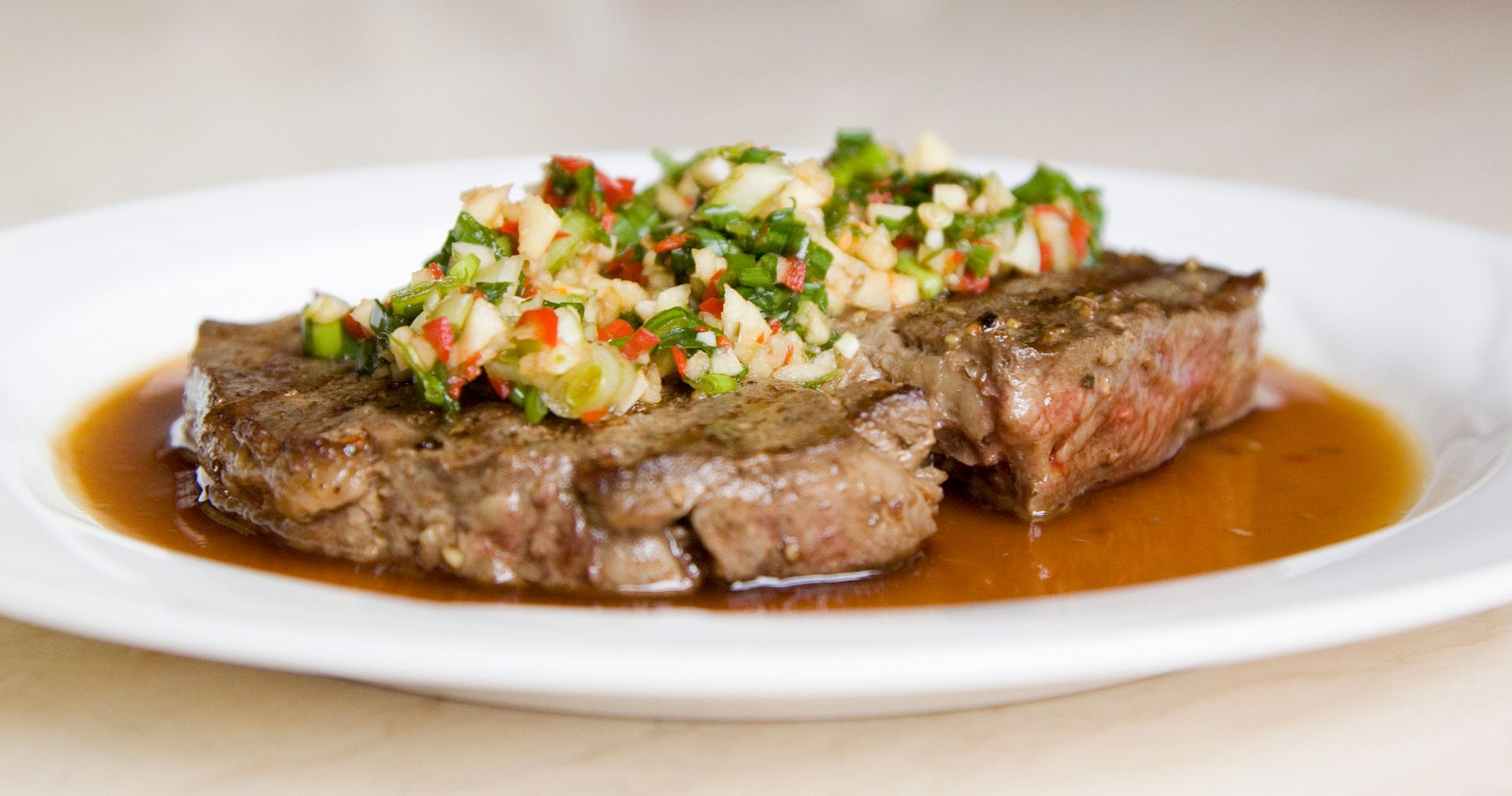 Food Makes Me Happy Grilled Steak wtih Punchy Asian Sauce